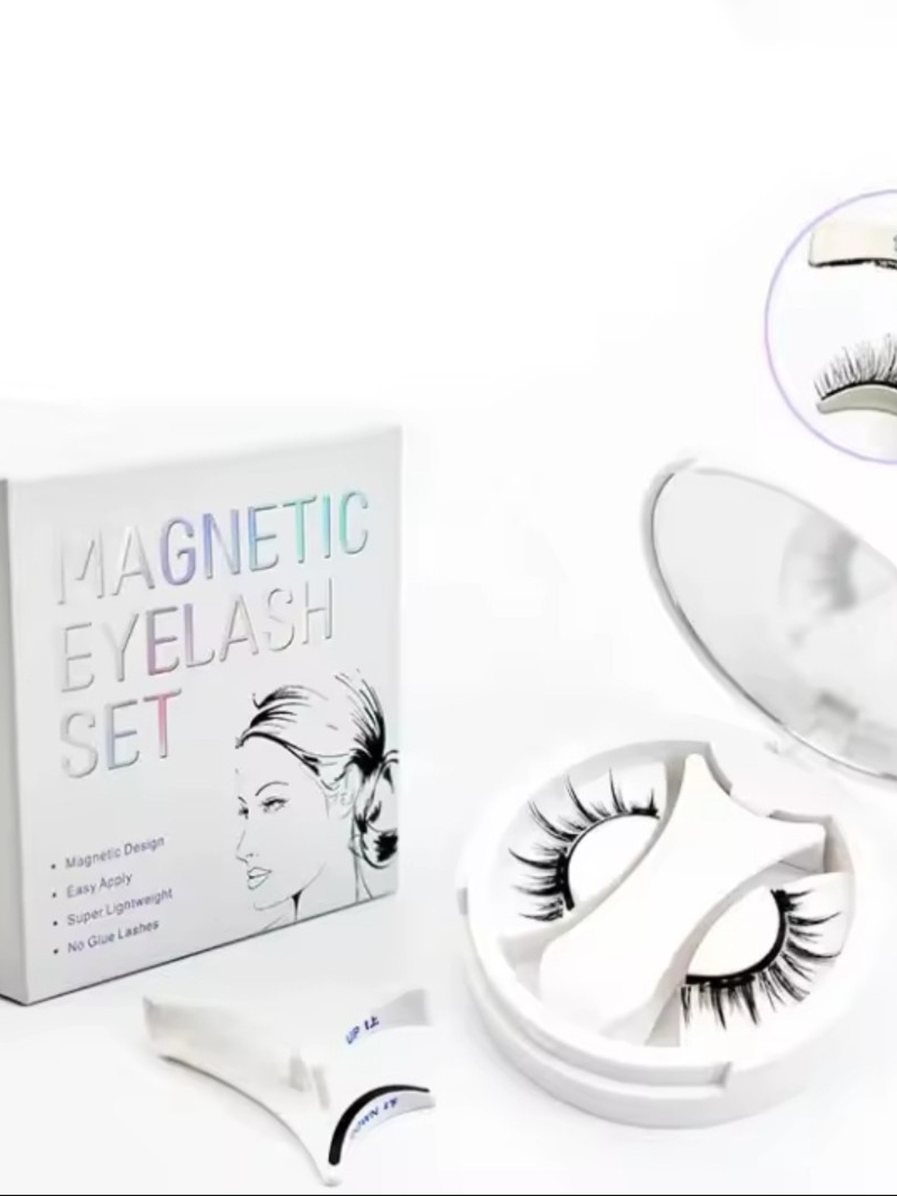 Magnetic Eyelash Set - White